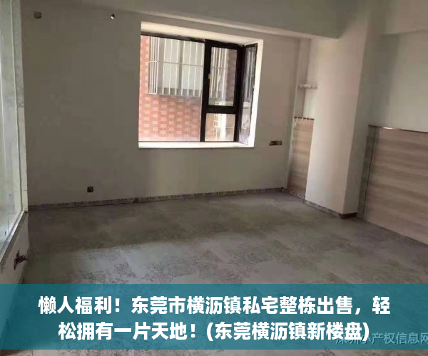 懒人福利！东莞市横沥镇私宅整栋出售，轻松拥有一片天地！(东莞横沥镇新楼盘)