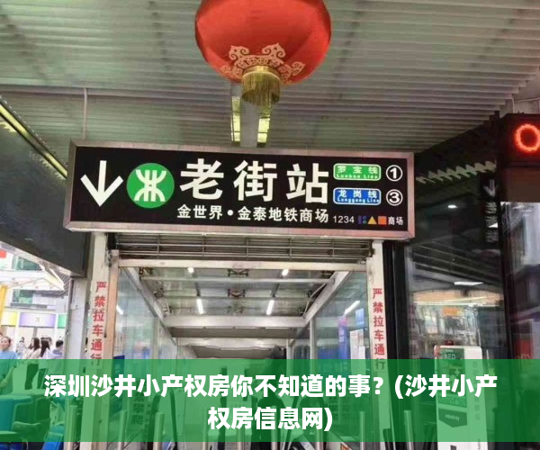 深圳沙井小产权房你不知道的事？(沙井小产权房信息网)