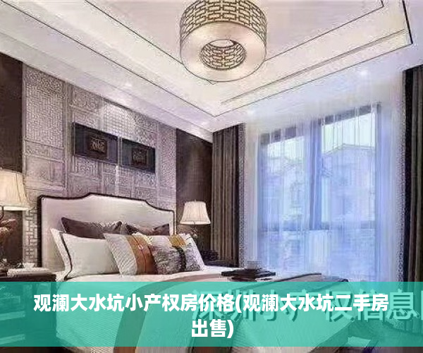 观澜大水坑小产权房价格(观澜大水坑二手房出售)