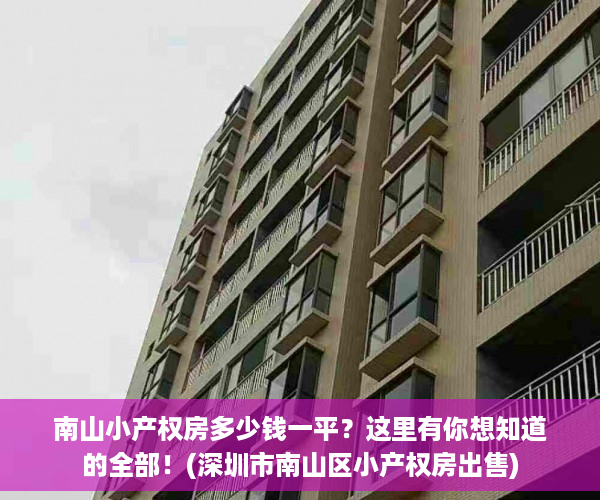 南山小产权房多少钱一平？这里有你想知道的全部！(深圳市南山区小产权房出售)