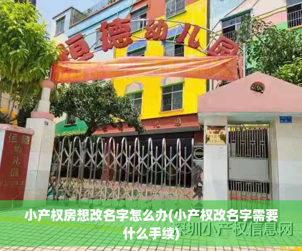 小产权房想改名字怎么办(小产权改名字需要什么手续)