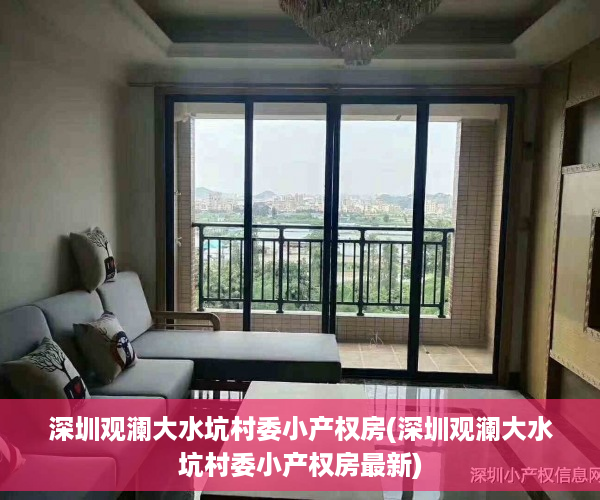 深圳观澜大水坑村委小产权房(深圳观澜大水坑村委小产权房最新)