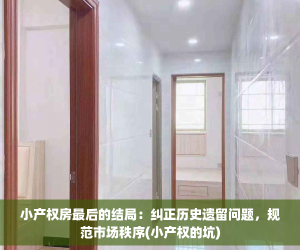 小产权房最后的结局：纠正历史遗留问题，规范市场秩序(小产权的坑)