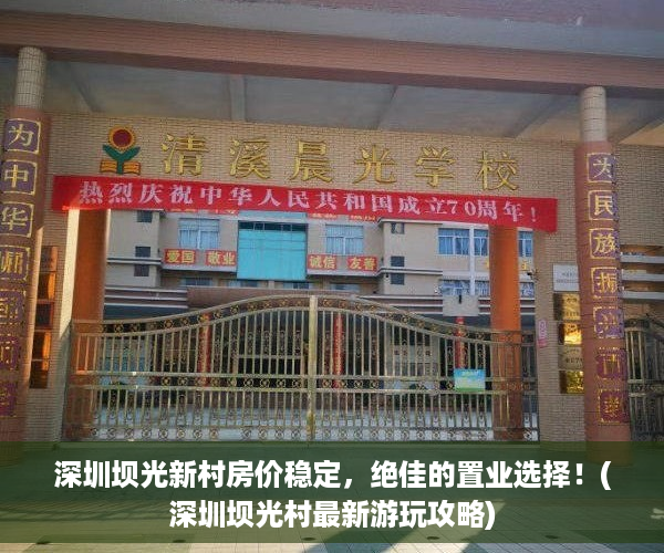 深圳坝光新村房价稳定，绝佳的置业选择！(深圳坝光村最新游玩攻略)