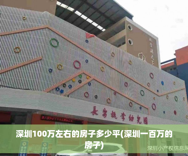 深圳100万左右的房子多少平(深圳一百万的房子)