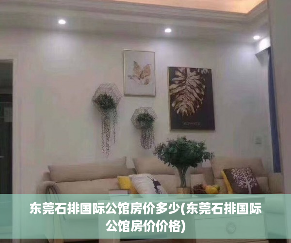 东莞石排国际公馆房价多少(东莞石排国际公馆房价价格)