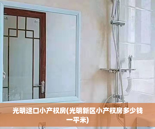 光明迳口小产权房(光明新区小产权房多少钱一平米)