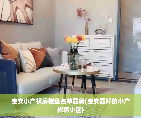 宝安小产权房楼盘名单最新(宝安最好的小产权房小区)