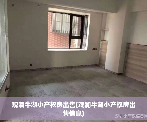 观澜牛湖小产权房出售(观澜牛湖小产权房出售信息)