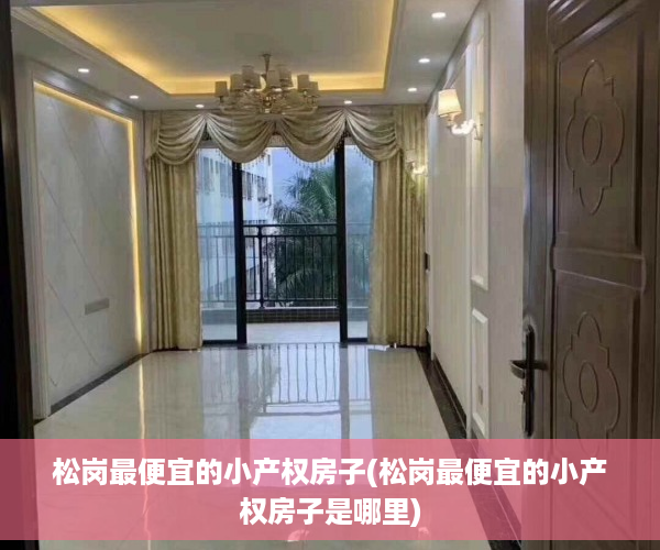 松岗最便宜的小产权房子(松岗最便宜的小产权房子是哪里)