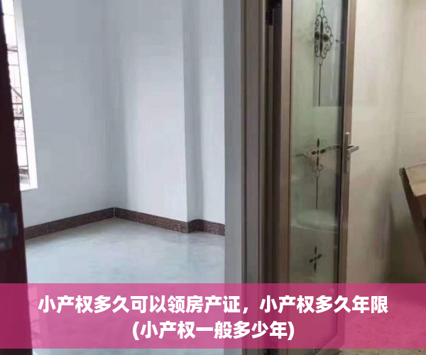 小产权多久可以领房产证，小产权多久年限(小产权一般多少年)