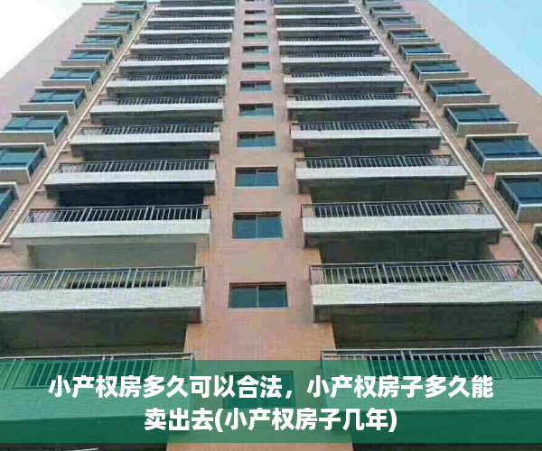 小产权房多久可以合法，小产权房子多久能卖出去(小产权房子几年)