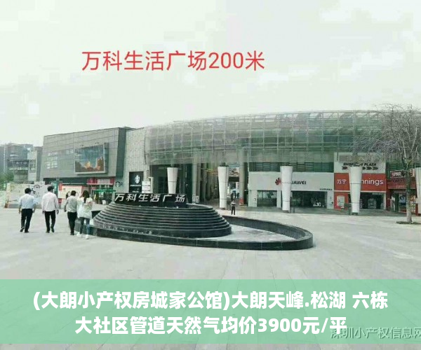 (大朗小产权房城家公馆)大朗天峰.松湖 六栋大社区管道天然气均价3900元/平