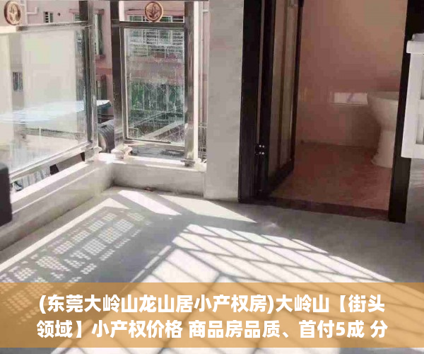 (东莞大岭山龙山居小产权房)大岭山【街头领域】小产权价格 商品房品质、首付5成 分