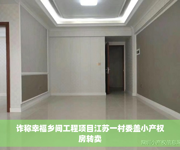 诈称幸福乡间工程项目江苏一村委盖小产权房转卖