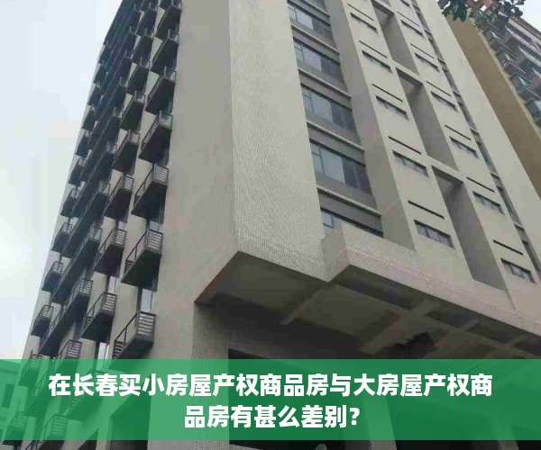 在长春买小房屋产权商品房与大房屋产权商品房有甚么差别？