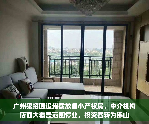 广州狠招围追堵截放售小产权房，中介机构店面大覆盖范围停业，投资客转为佛山