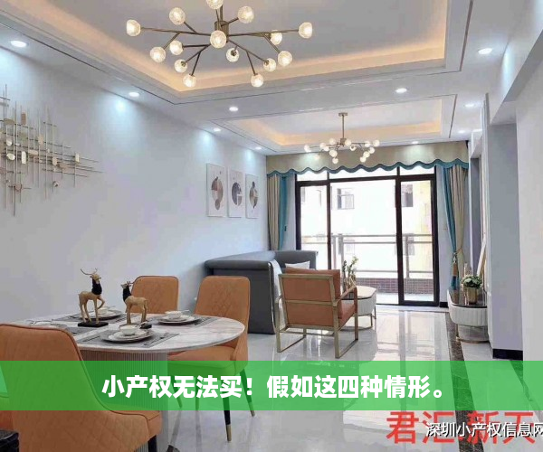小产权无法买！假如这四种情形。