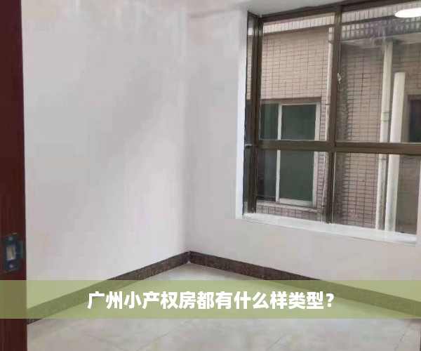 广州小产权房都有什么样类型？