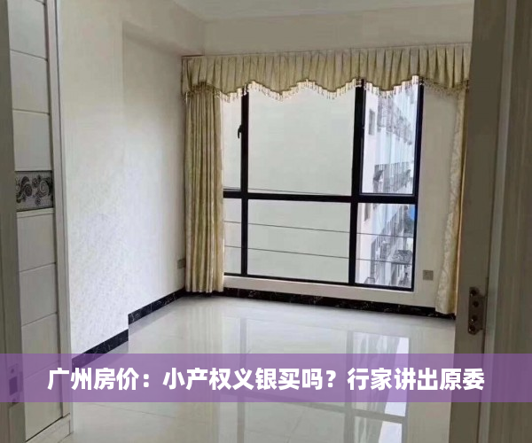 广州房价：小产权义银买吗？行家讲出原委