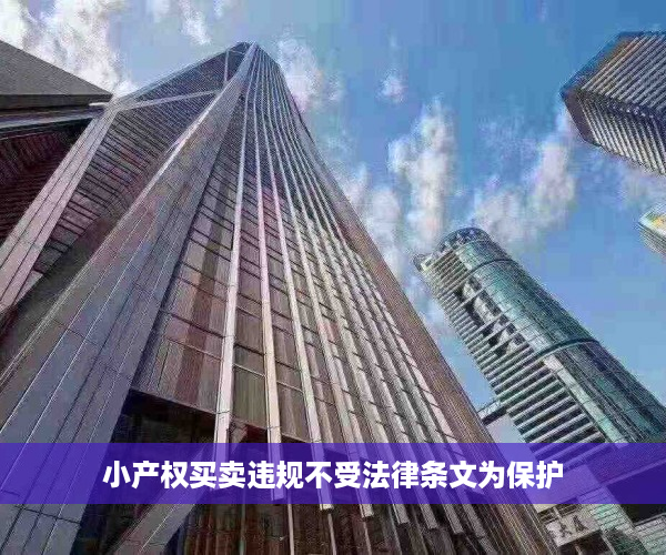小产权买卖违规不受法律条文为保护