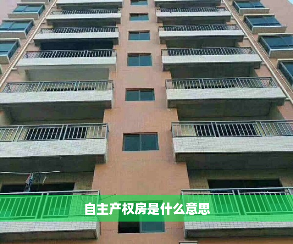 自主产权房是什么意思