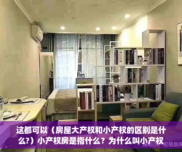 这都可以（房屋大产权和小产权的区别是什么?）小产权房是指什么？为什么叫小产权？有大产权吗？，房子的产权大产权和小产权有什么区别，