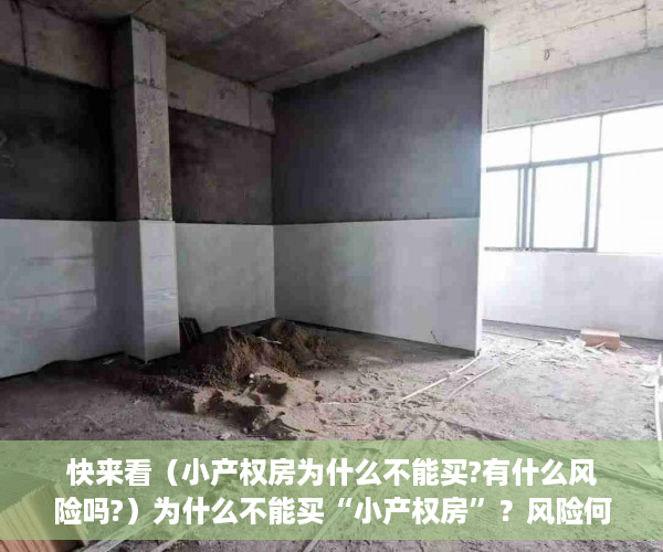 快来看（小产权房为什么不能买?有什么风险吗?）为什么不能买“小产权房”？风险何在？，买小产权房的风险，