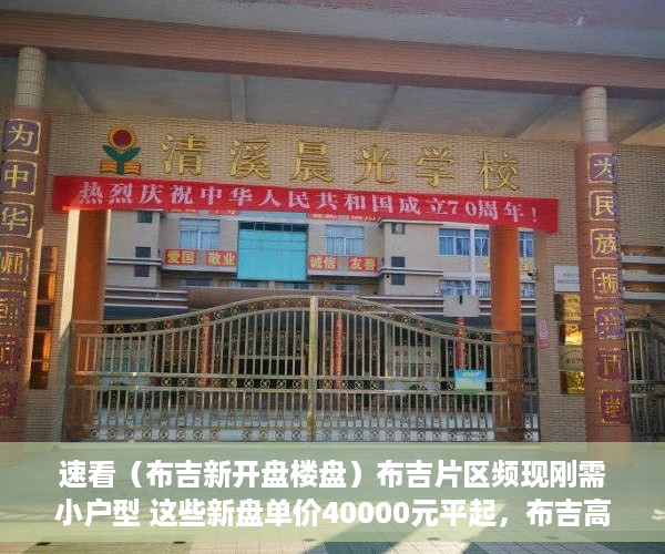 速看（布吉新开盘楼盘）布吉片区频现刚需小户型 这些新盘单价40000元平起，布吉高档楼盘，