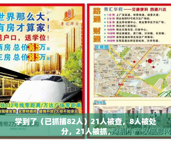 学到了（已抓捕82人）21人被查，8人被处分，21人被抓，