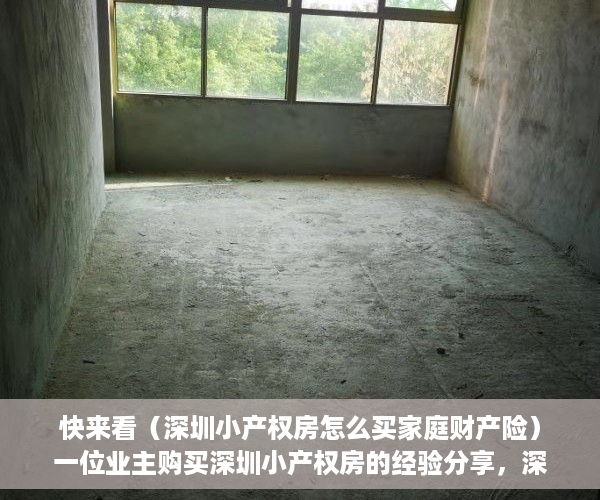 快来看（深圳小产权房怎么买家庭财产险）一位业主购买深圳小产权房的经验分享，深圳小产权房怎么买最划算，