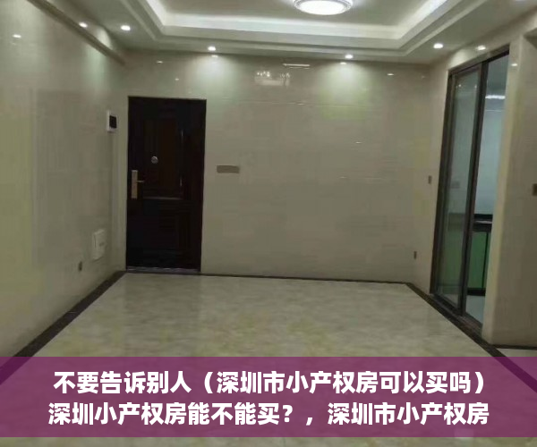 不要告诉别人（深圳市小产权房可以买吗）深圳小产权房能不能买？，深圳市小产权房能买吗，