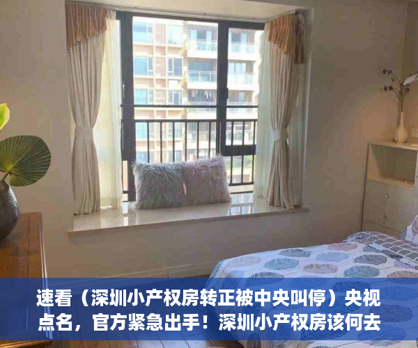 速看（深圳小产权房转正被中央叫停）央视点名，官方紧急出手！深圳小产权房该何去何从？，深圳打压小产权房，