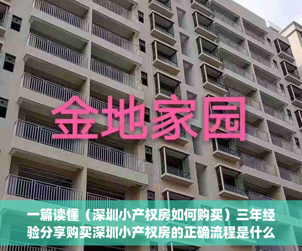 一篇读懂（深圳小产权房如何购买）三年经验分享购买深圳小产权房的正确流程是什么样子的？，深圳买小产权房注意事项和手续，
