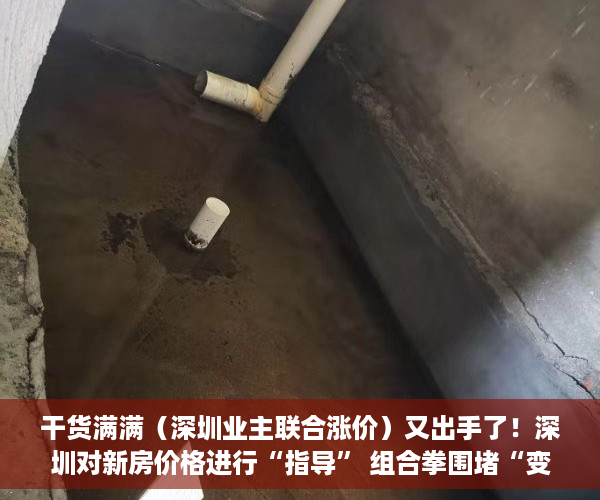 干货满满（深圳业主联合涨价）又出手了！深圳对新房价格进行“指导” 组合拳围堵“变相涨价”，深圳新房尾盘，