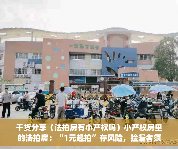 干货分享（法拍房有小产权吗）小产权房里的法拍房：“1元起拍”存风险，捡漏者须防猫腻，法拍房和二手房哪个比较好，