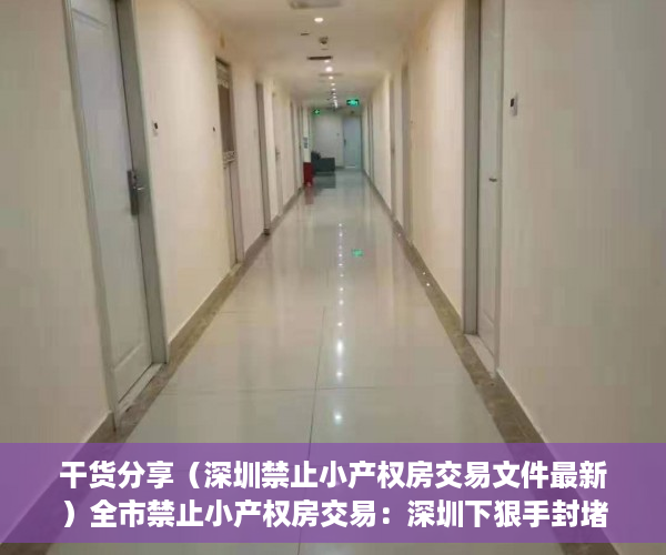 干货分享（深圳禁止小产权房交易文件最新）全市禁止小产权房交易：深圳下狠手封堵投资资金，深圳禁止小产权房交易文件下载，